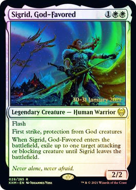 Sigrid, God-Favored [Kaldheim Prerelease Promos] | Rock City Comics