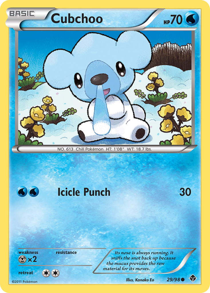 Cubchoo (29/98) [Black & White: Emerging Powers] | Rock City Comics