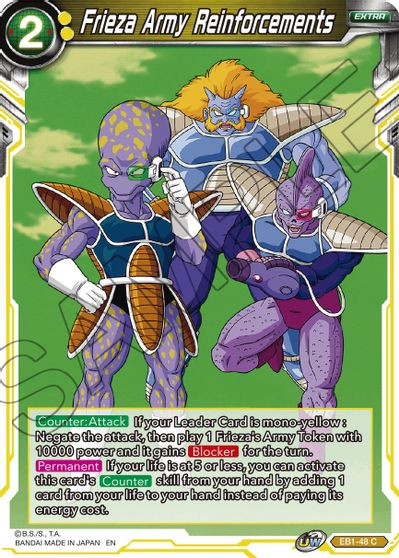 Frieza Army Reinforcements (EB1-48) [Battle Evolution Booster] | Rock City Comics