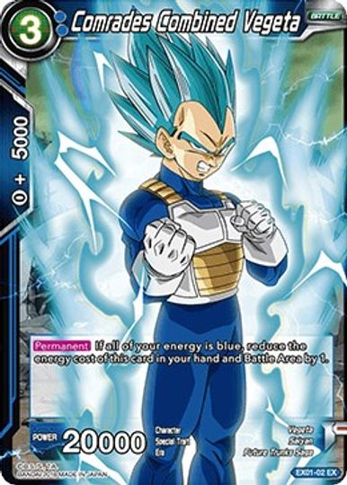 Comrades Combined Vegeta (EX01-02) [Mighty Heroes] | Rock City Comics