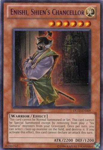 Enishi, Shien's Chancellor (Purple) [DL12-EN009] Rare | Rock City Comics