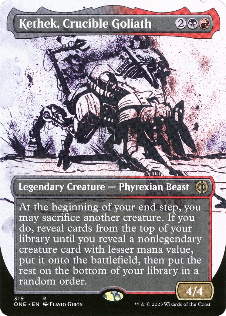 Kethek, Crucible Goliath (Borderless Ichor) [Phyrexia: All Will Be One] | Rock City Comics