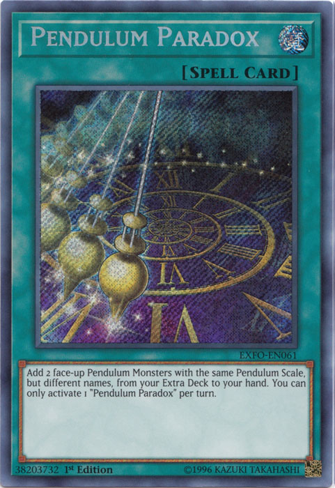 Pendulum Paradox [EXFO-EN061] Secret Rare | Rock City Comics