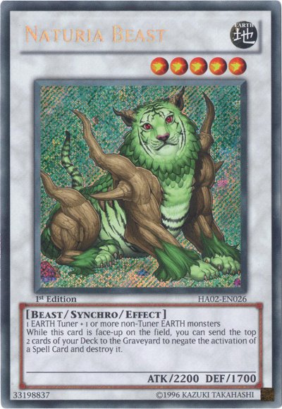 Naturia Beast [HA02-EN026] Secret Rare | Rock City Comics