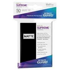 UG Sleeves Supreme UX Matte Black 50CT | Rock City Comics
