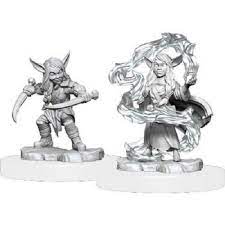 Critical Role Unpainted Minis: GOBLIN SORCERER/ROGUE FEMALE | Rock City Comics