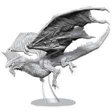 Dungeons & Dragons Nolzur’s Marvelous Miniatures: Adult Silver Dragon | Rock City Comics