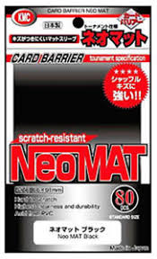 KMC Neo Mat Black 80 Count Sleeves | Rock City Comics