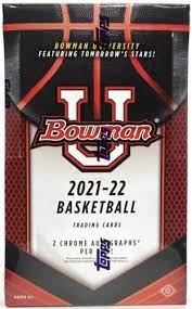 2021/22 Bowman University Basketball Hobby Box | Rock City Comics