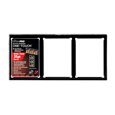 UP One-Touch 3-Card Black Border Magnetic Holder | Rock City Comics