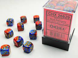 Chessex 36d6 Blue-Red/ Gold | Rock City Comics