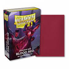 Dragon Shield Blood Red 100CT Japanese Matte Sleeves | Rock City Comics