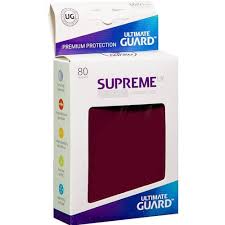 UG Supreme UX Burgundy 80 Count Sleeves | Rock City Comics