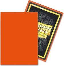 Dragon Shield Tangerine 100CT Sleeves | Rock City Comics