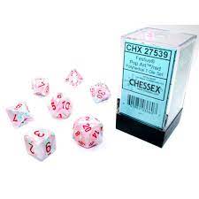 Chessex 7-Die set Pop Art/ Red | Rock City Comics