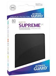 UG Supreme UX  Black 80 Count Sleeves | Rock City Comics