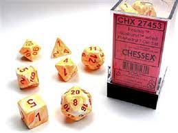 Chessex 7-Die set Sunburst/ Red | Rock City Comics