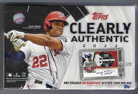 Topps 2022 Clearly Authentic Baseball Hobby Box | Rock City Comics