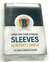 Beckett Shield Large Size Card Storage Sleeves 50CT | Rock City Comics