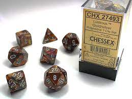 Chessex 7-Die set Gold/ Silver | Rock City Comics