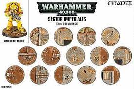 Citadel Warhammer 40K Sector Imperialis 32mm Round Bases | Rock City Comics