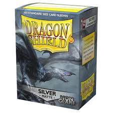 Dragon Shield Non-Glare Matte Silver 100 Count Sleeves | Rock City Comics