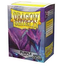 Dragon Shield Non-Glare Matte Purple 100 Count Sleeves | Rock City Comics