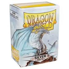 Dragon Shield Matte Silver 100 Count Sleeves | Rock City Comics