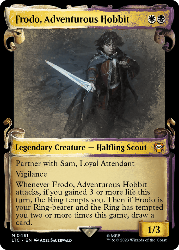 Frodo, Adventurous Hobbit [The Lord of the Rings: Tales of Middle-Earth Commander Showcase Scrolls] | Rock City Comics