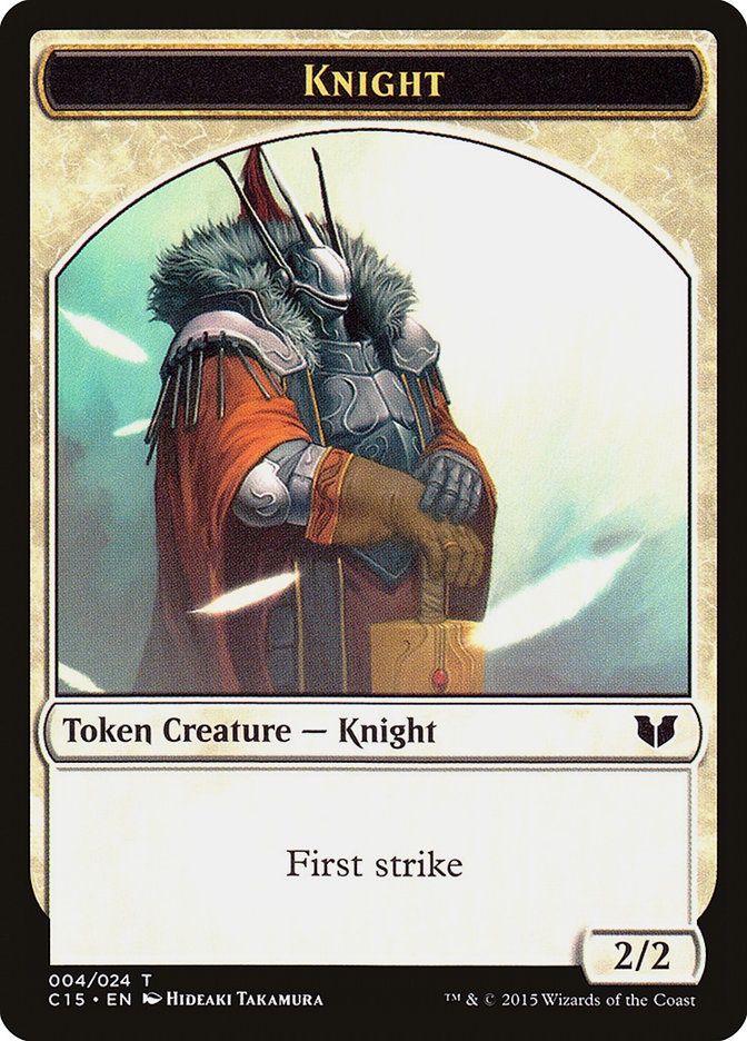 Knight (004) // Elemental Shaman Double-Sided Token [Commander 2015 Tokens] | Rock City Comics