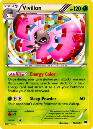 Vivillon (15/162) (Cosmos Holo) [XY: BREAKthrough] | Rock City Comics