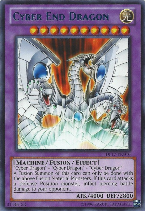 Cyber End Dragon (Blue) [DL17-EN010] Rare | Rock City Comics