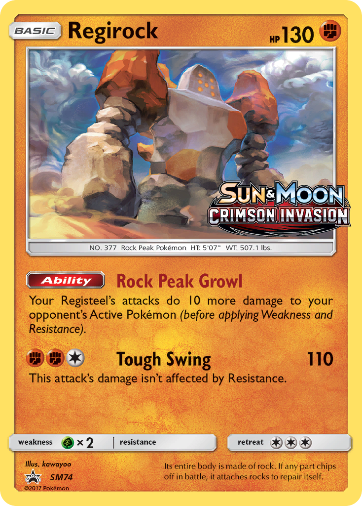 Regirock (SM74) [Sun & Moon: Black Star Promos] | Rock City Comics