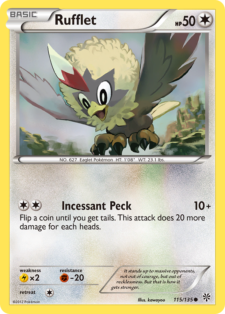 Rufflet (115/135) [Black & White: Plasma Storm] | Rock City Comics