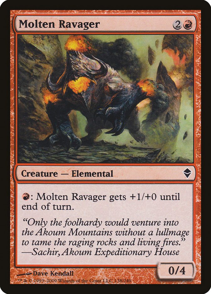 Molten Ravager [Zendikar] | Rock City Comics