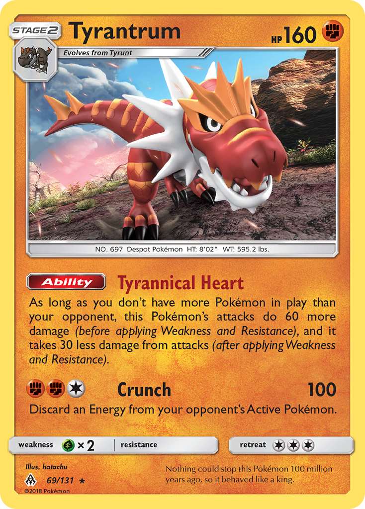 Tyrantrum (69/131) [Sun & Moon: Forbidden Light] | Rock City Comics