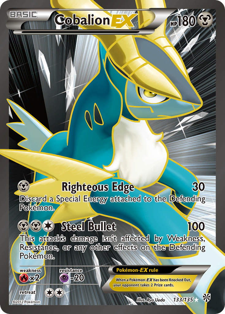 Cobalion EX (133/135) [Black & White: Plasma Storm] | Rock City Comics