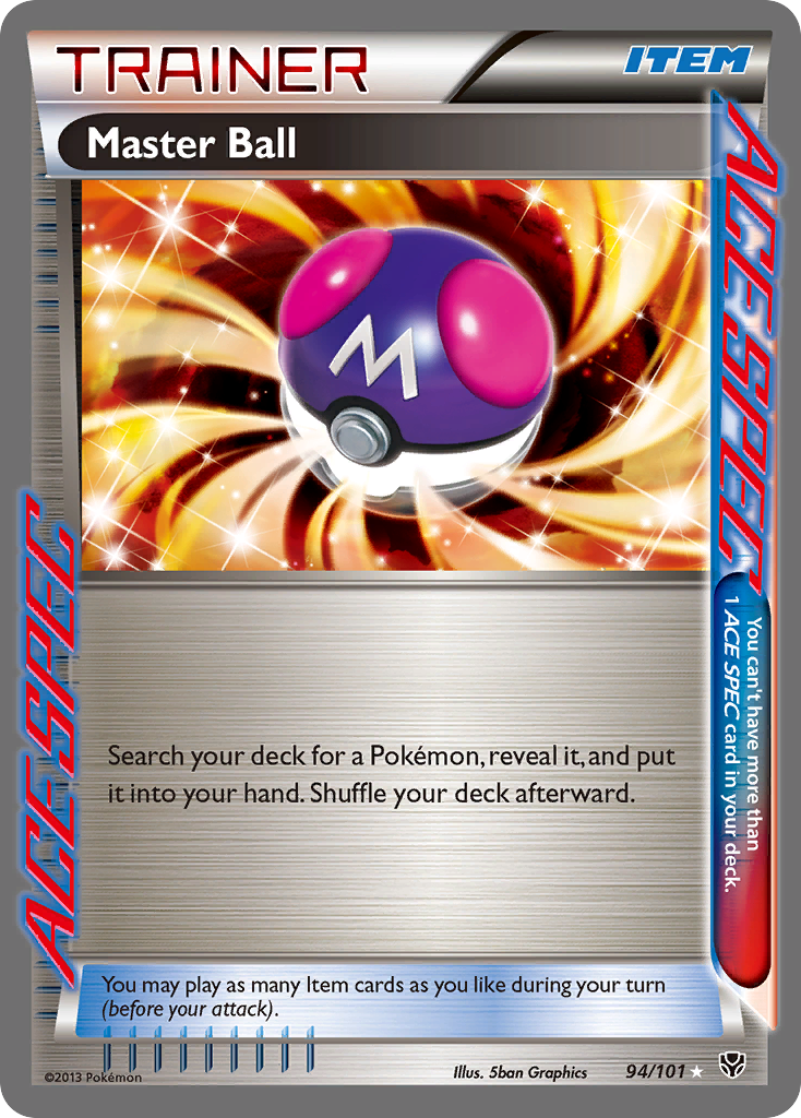 Master Ball (94/101) [Black & White: Plasma Blast] | Rock City Comics