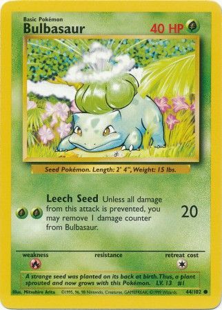 Bulbasaur (44/102) [Base Set Unlimited] | Rock City Comics