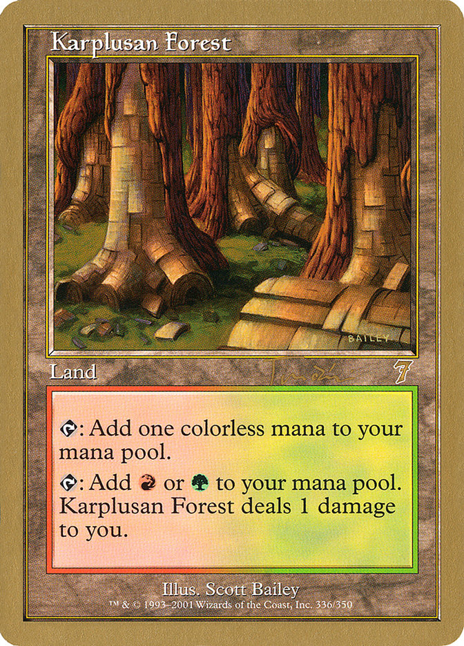 Karplusan Forest (Jan Tomcani) [World Championship Decks 2001] | Rock City Comics