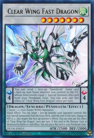 Clear Wing Fast Dragon [DUDE-EN011] Ultra Rare | Rock City Comics