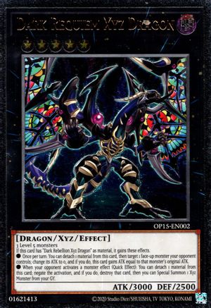 Dark Requiem Xyz Dragon [OP15-EN002] Ultimate Rare | Rock City Comics