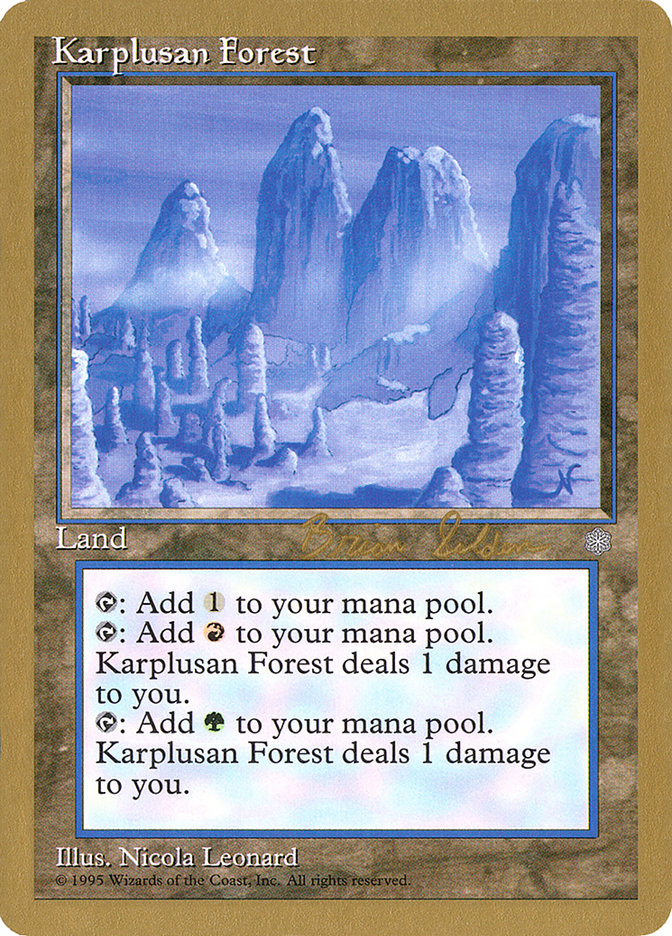 Karplusan Forest (Brian Selden) [World Championship Decks 1998] | Rock City Comics