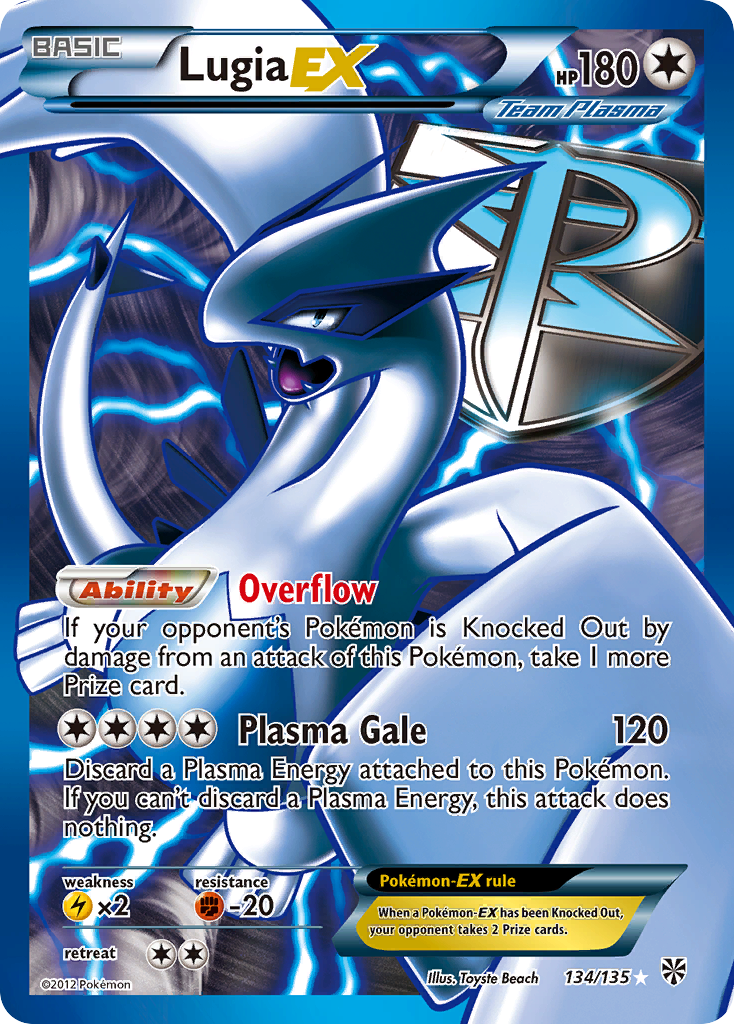 Lugia EX (134/135) [Black & White: Plasma Storm] | Rock City Comics