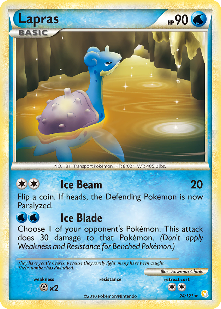 Lapras (24/123) [HeartGold & SoulSilver: Base Set] | Rock City Comics