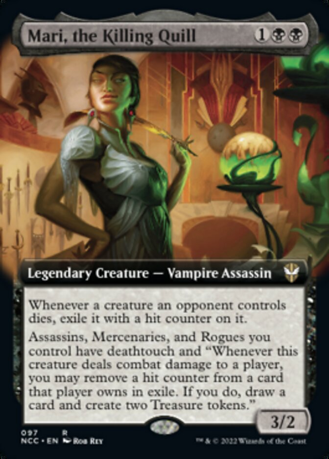 Mari, the Killing Quill (Extended Art) [Streets of New Capenna Commander] | Rock City Comics