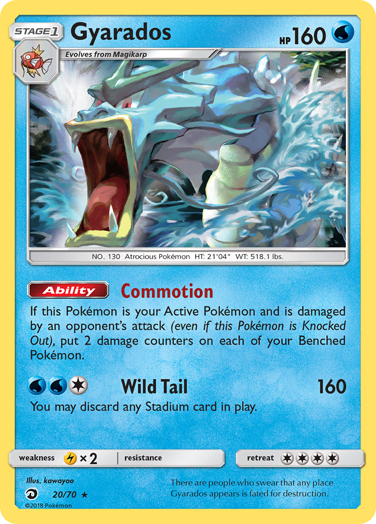 Gyarados (20/70) [Sun & Moon: Dragon Majesty] | Rock City Comics