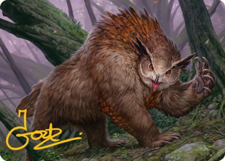 Owlbear Art Card (Gold-Stamped Signature) [Dungeons & Dragons: Adventures in the Forgotten Realms Art Series] | Rock City Comics