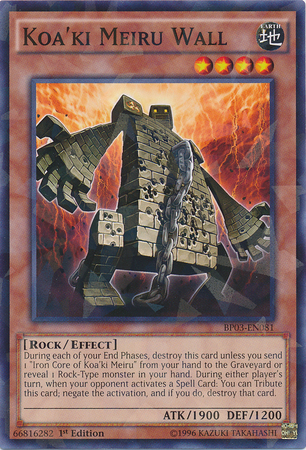 Koa'ki Meiru Wall [BP03-EN081] Shatterfoil Rare | Rock City Comics