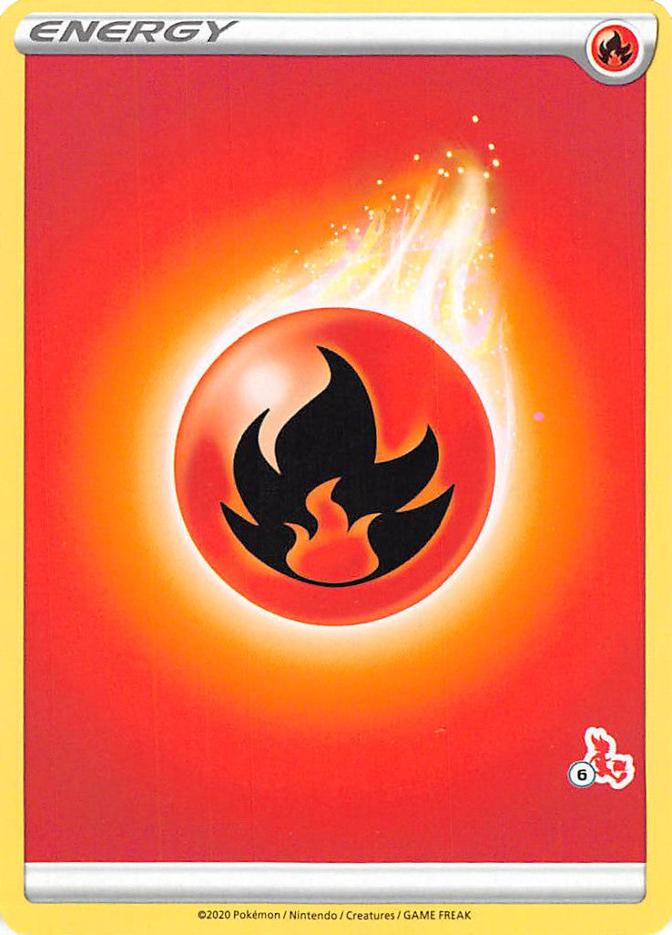 Fire Energy (Cinderace Stamp #6) [Battle Academy 2022] | Rock City Comics